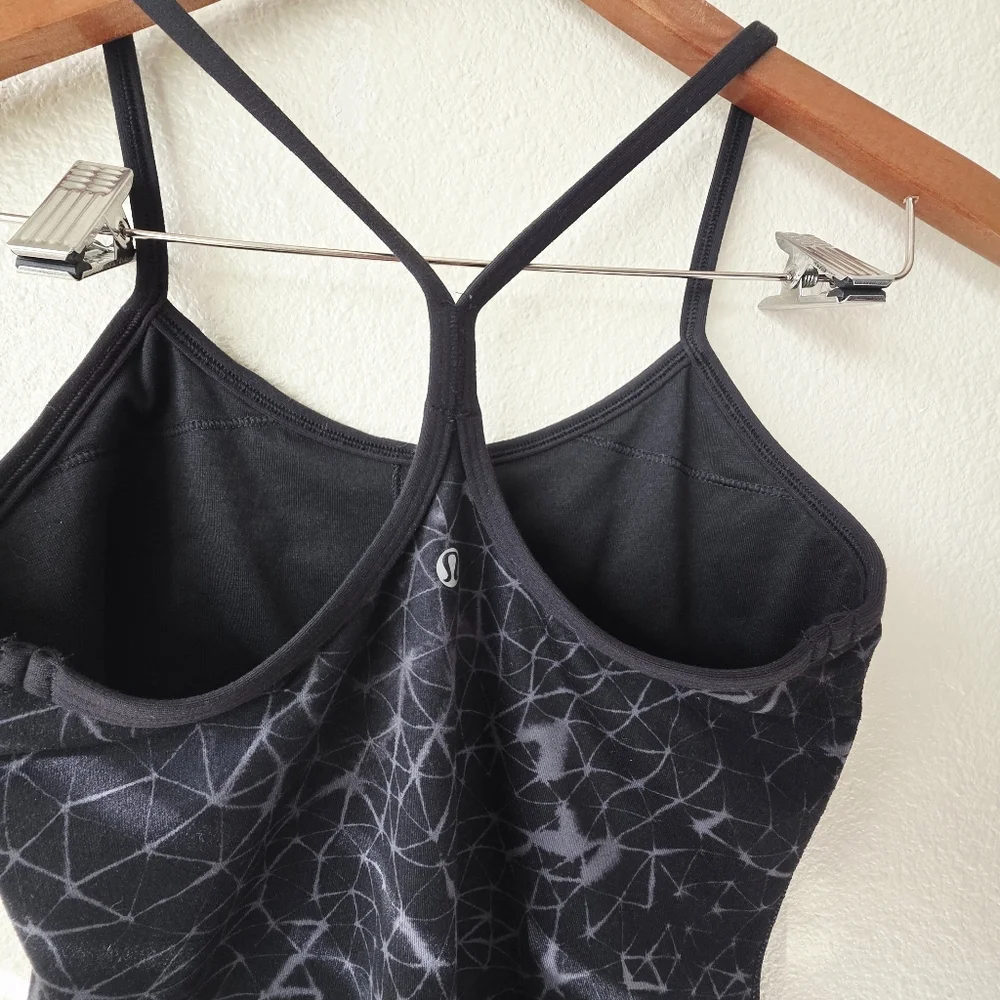 Lululemon Power Y Tank Luon Star Crushed Black 4 - Picture 4 of 9